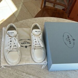 COPY - Authentic classic women Prada sneakers gently used size 38